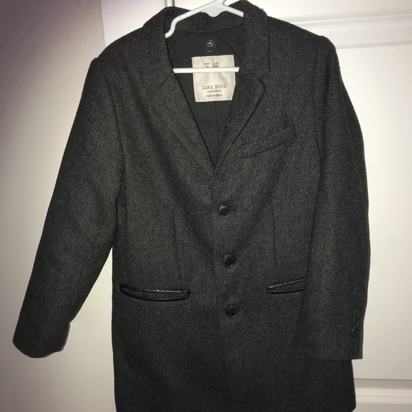 Zara boy size 6 wool coat - Picture 3 of 8